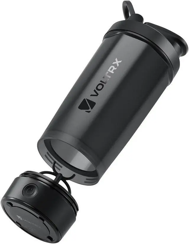 Alt view image 2 of 7 - VOLTRX Merger Protein Blender Shaker Bottle USB C Rechargeable Electric Protein Shake Mixer Cups BPA Free 24oz - Black