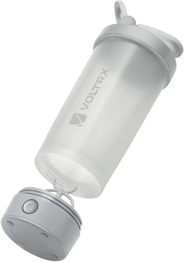 Alt view image 2 of 7 - VOLTRX Merger Protein Blender Shaker Bottle USB C Rechargeable Electric Protein Shake Mixer Cups BPA Free 24oz - Grey