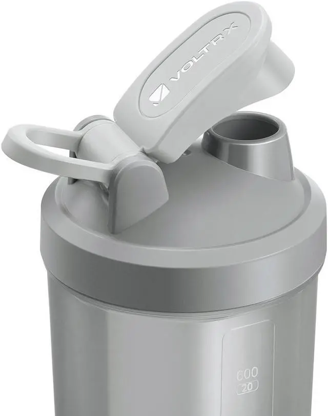 Alt view image 4 of 7 - VOLTRX Merger Protein Blender Shaker Bottle USB C Rechargeable Electric Protein Shake Mixer Cups BPA Free 24oz - Grey