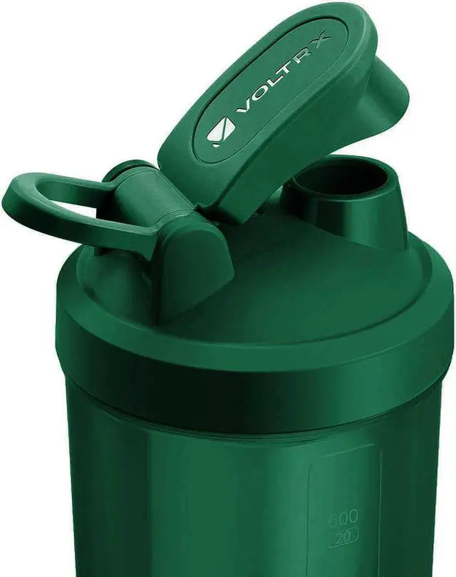 Alt view image 3 of 7 - VOLTRX Merger Protein Blender Shaker Bottle USB C Rechargeable Electric Protein Shake Mixer Cups BPA Free 24oz - Green