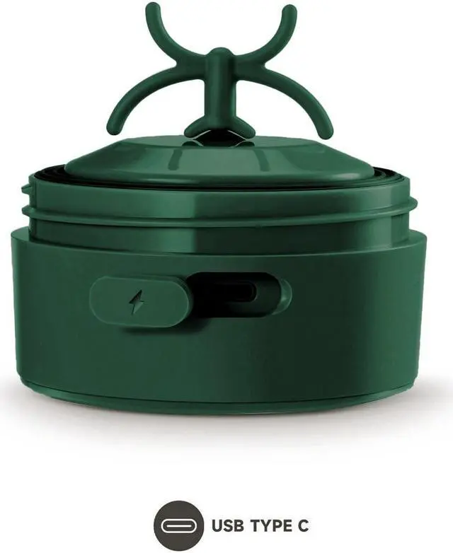 Alt view image 6 of 7 - VOLTRX Merger Protein Blender Shaker Bottle USB C Rechargeable Electric Protein Shake Mixer Cups BPA Free 24oz - Green