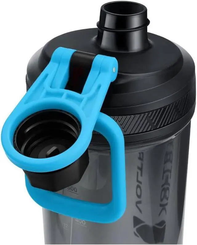 Alt view image 3 of 7 - VOLTRX Gallium Electric Protein Blender Shaker Bottle USB Rechargeable Mixer Cup for Shakes BPA Free Tritan 24oz Blue