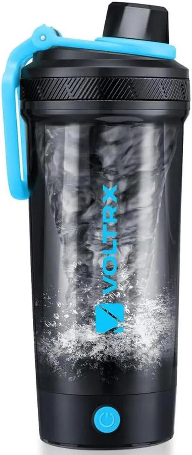 Main image of VOLTRX Gallium Electric Protein Blender Shaker Bottle USB Rechargeable Mixer Cup for Shakes BPA Free Tritan 24oz Blue