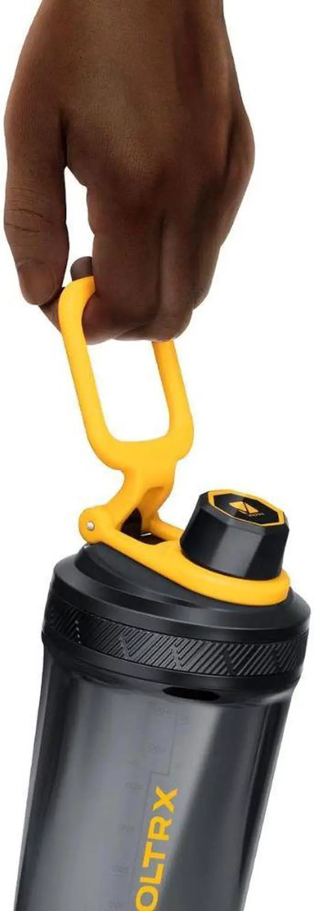 Alt view image 6 of 7 - VOLTRX Gallium Electric Protein Blender Shaker Bottle USB Rechargeable Mixer Cup for Shakes BPA Free Tritan 24oz Yellow