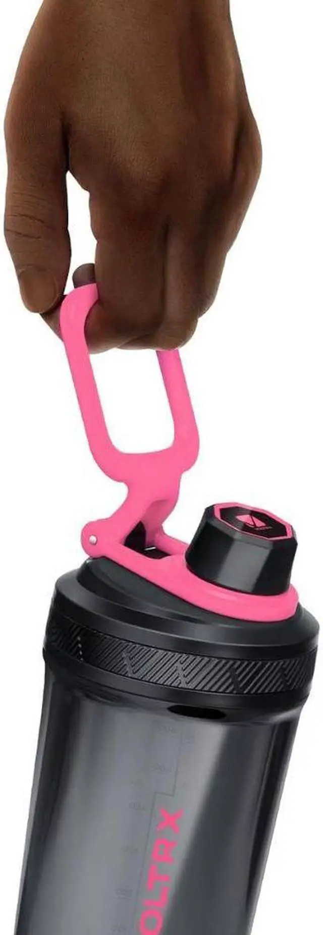 Alt view image 6 of 7 - VOLTRX Gallium Electric Protein Blender Shaker Bottle USB Rechargeable Mixer Cup for Shakes BPA Free Tritan 24oz Pink