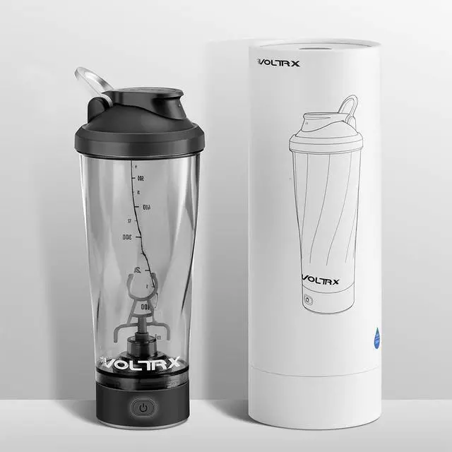 Alt view image 6 of 7 - VOLTRX Electric Shaker Bottle - Vortex Boost Portable USB C Rechargeable Protein Blender Shake Mixer BPA Free Waterproof 24 oz Black