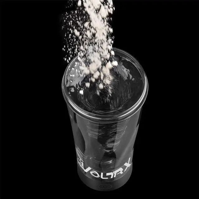 Alt view image 3 of 7 - VOLTRX Electric Shaker Bottle - Vortex Boost Portable USB C Rechargeable Protein Blender Shake Mixer BPA Free Waterproof 24 oz Black