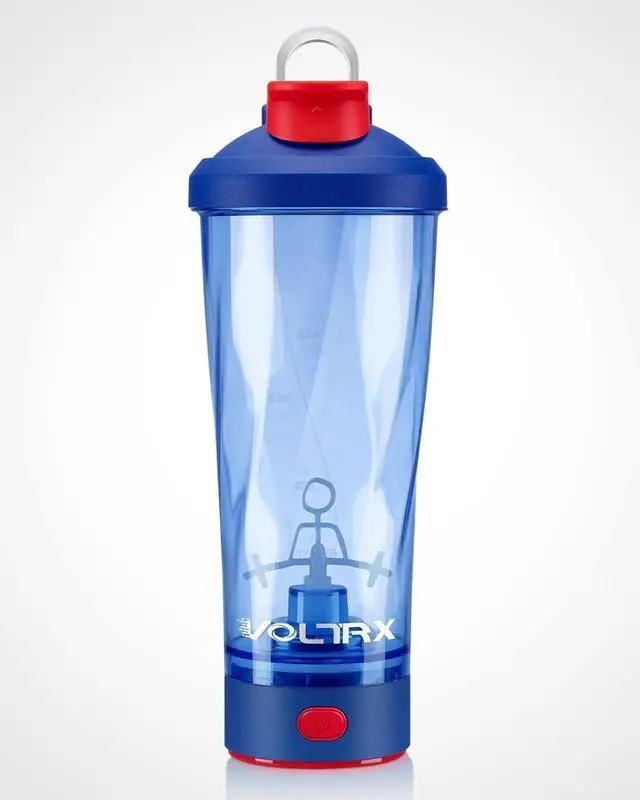 Alt view image 7 of 7 - VOLTRX Electric Shaker Bottle - Vortex Boost Portable USB C Rechargeable Protein Blender Shake Mixer BPA Free Waterproof 24 oz Power Blue