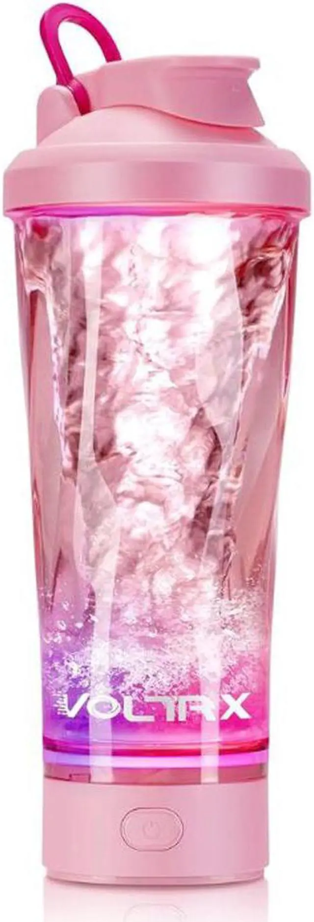 Main image of VOLTRX Electric Shaker Bottle - Vortex Boost Portable USB C Rechargeable Protein Blender Shake Mixer BPA Free Waterproof 24 oz Sakura Pink