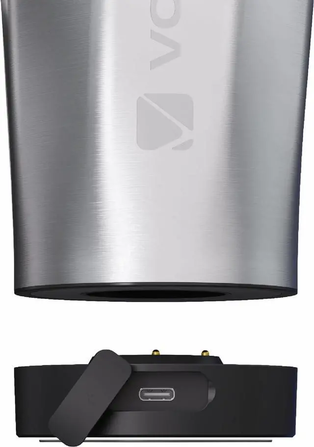 Alt view image 5 of 6 - VOLTRX ChillMix Shaker Bottle Insulated Stainless Steel - USB C Rechargeable Electric Protein Shake Mixer, Shaker Cups for Protein Shakes and Meal Replacement, Chrome Steel, 16 oz