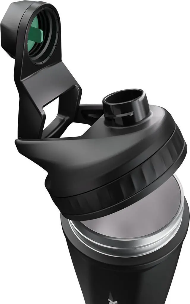 Alt view image 3 of 6 - VOLTRX ChillMix Shaker Bottle Insulated Stainless Steel - USB C Rechargeable Electric Protein Shake Mixer, Shaker Cups for Protein Shakes and Meal Replacement, 16 oz - Obsidian Black