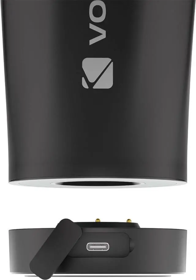 Alt view image 4 of 6 - VOLTRX ChillMix Shaker Bottle Insulated Stainless Steel - USB C Rechargeable Electric Protein Shake Mixer, Shaker Cups for Protein Shakes and Meal Replacement, 16 oz - Obsidian Black