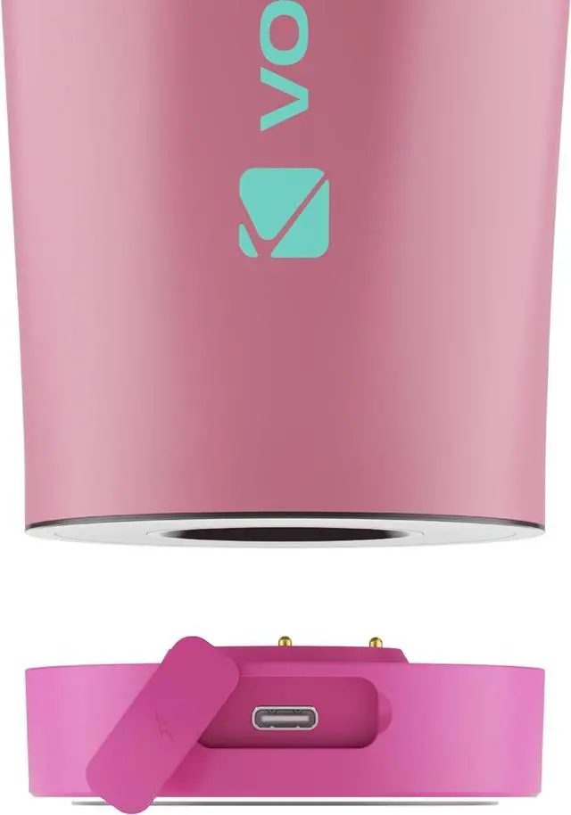 Alt view image 5 of 6 - VOLTRX ChillMix Shaker Bottle Insulated Stainless Steel - USB C Rechargeable Electric Protein Shake Mixer, Shaker Cups for Protein Shakes and Meal Replacement, 16 oz Radiant Rose