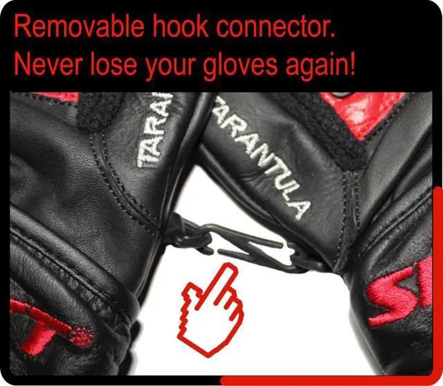 Alt view image 3 of 5 - Skott Tarantula Weightlifting Gloves Genuine Leather Gym Gloves with Full Wrist Wrap Support, Breathable Grip for Training, Fitness & Bodybuilding (Small, Unisex)