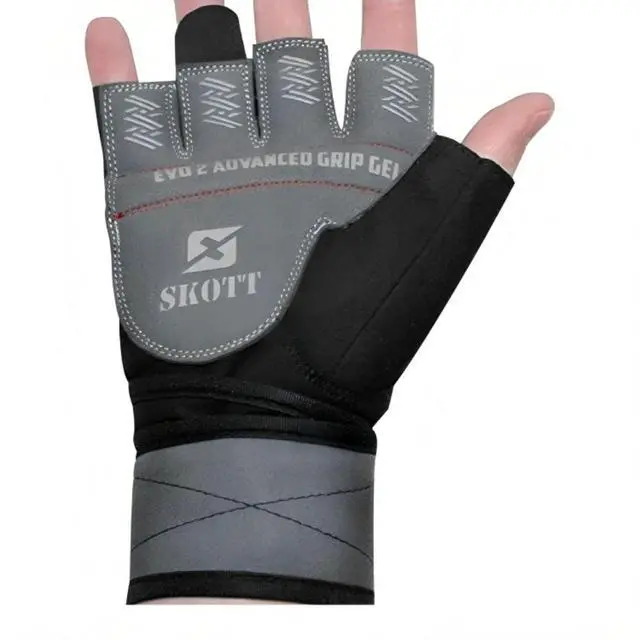 Alt view image 2 of 7 - Skott Nemesis Evo2 Weightlifting Gloves with Integrated Wrist Wrap Support-Double Stitching for Extra Durability-Get Ripped with Body Building Fitness and Exercise Accessories (XX-Large, Unisex)
