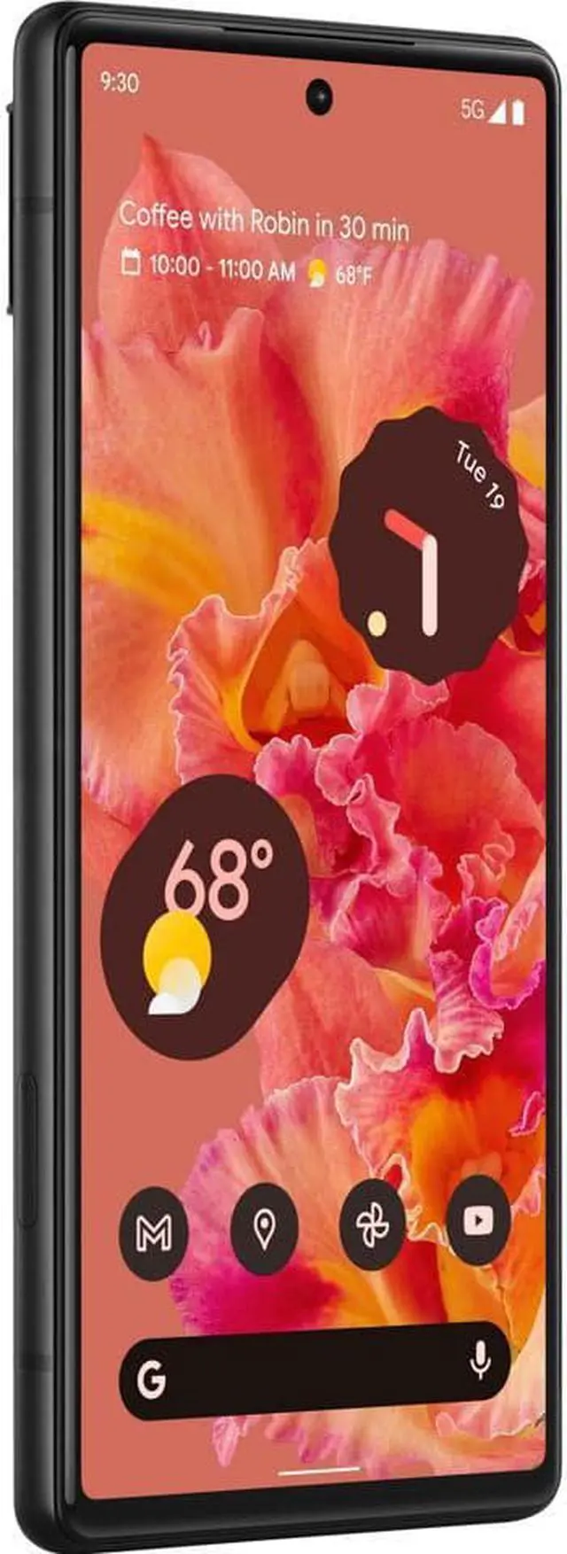 Alt view image 2 of 3 - Google Pixel 6  5G Android Phone - Unlocked Smartphone with Wide and Ultrawide Lens - 128GB - Kinda Coral
