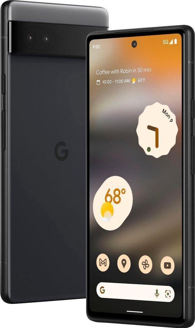 Main image of Google Pixel 6a - 5G Android Phone - Unlocked Smartphone with 12 Megapixel Camera and 24-Hour Battery - Charcoal
Smart Cell Phone