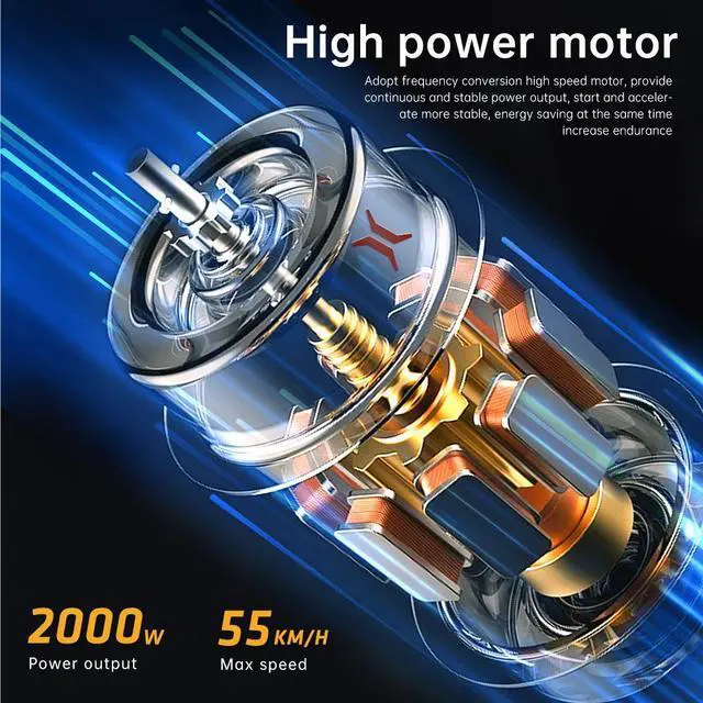 Alt view image 3 of 7 - EKX X21 Adults Electric Bike 2000W 48V35AH Samsung Battery 50kmh Snow Electric Motorcycles 20*4.0 Off Road Tyre Mountain Ebike