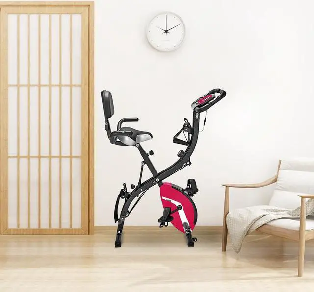 Main image of 3-in-1 to switch upright/semi-recumbent/recumbent type Folding Upright Bike for Indoor Exercise XH