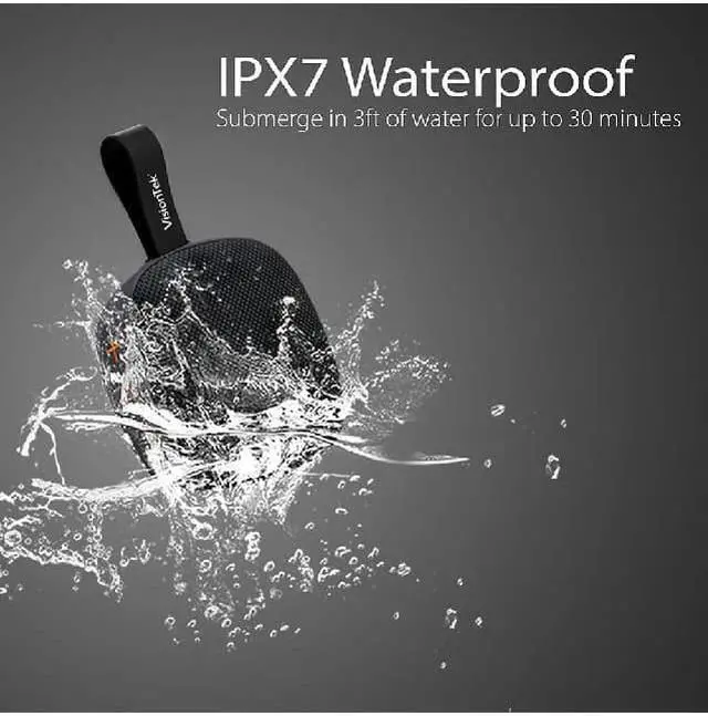 Alt view image 2 of 6 - VisionTek SoundCube Wireless Bluetooth Speaker   with IPX7 Waterproof Rating, Bluetooth 5.0, 6+ Hour Playtime, Built-in Mic, TWS Support -ETD901313