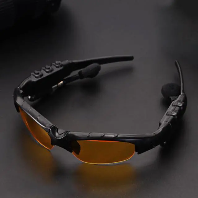 Alt view image 3 of 6 - Sunglasses Bluetooth Earphone Outdoor Sport Glasses Wireless Headset with Mic