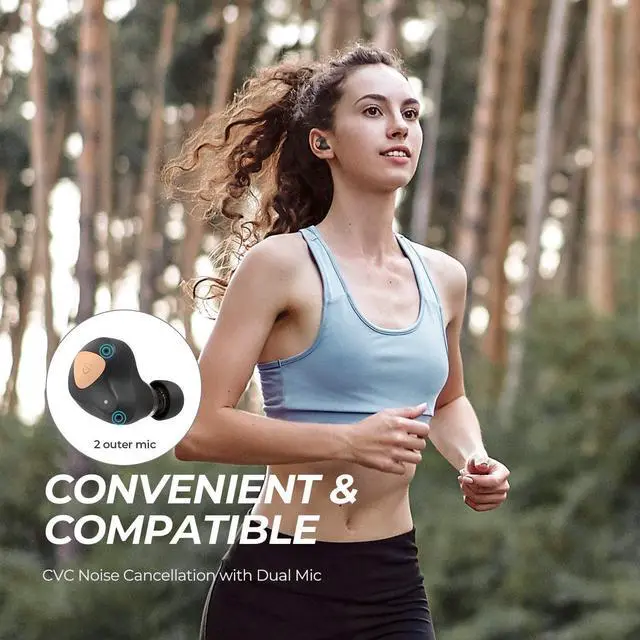 Alt view image 4 of 6 - SoundPEATS Truengine 3 SE Wireless Earbuds with Dual Dynamic Drivers, 30 Hours Playtime, Touch Control, Bluetooth Headphones with Dual Mic, Stereo Sound in-Ear Earphones, Compact Charging Case(USB-C)