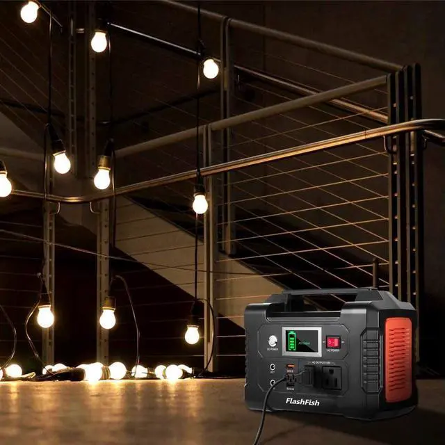 Alt view image 2 of 6 - FlashFish 200W Portable Power Station 40800mAh Solar Generator