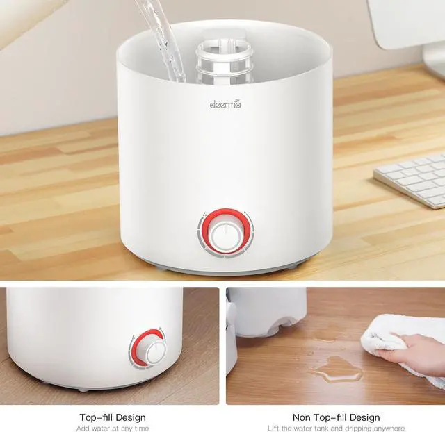 Alt view image 2 of 6 - Deerma Deerma DEM-F301 2.5L Air Humidifier Mute Ultrasonic Aroma Diffuser for Home Office Fogger Purifying