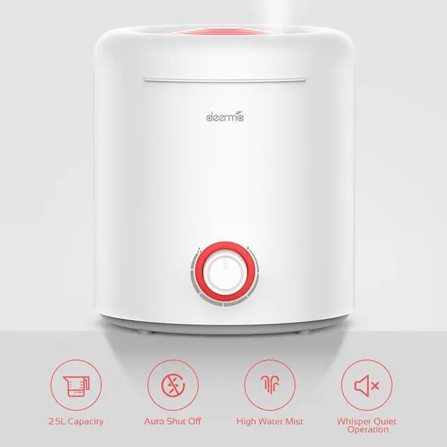Alt view image 6 of 6 - Deerma Deerma DEM-F301 2.5L Air Humidifier Mute Ultrasonic Aroma Diffuser for Home Office Fogger Purifying