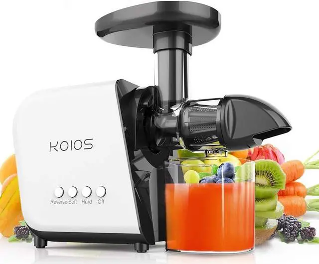 Main image of KOIOS  B5100 Juicer, Masticating Juicer Machine, Slow Juice Extractor with Reverse function, Cold Press Juicer Machines with Quiet Motor
