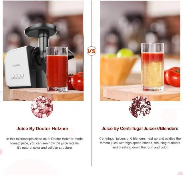 Alt view image 6 of 6 - KOIOS  B5100 Juicer, Masticating Juicer Machine, Slow Juice Extractor with Reverse function, Cold Press Juicer Machines with Quiet Motor