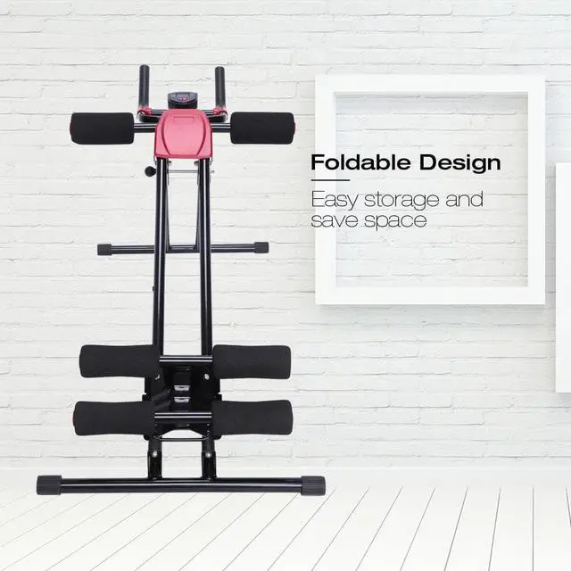 Alt view image 2 of 6 - Straight Linear Type Powerful Private Fitness Club Abdomen Exerciser Black