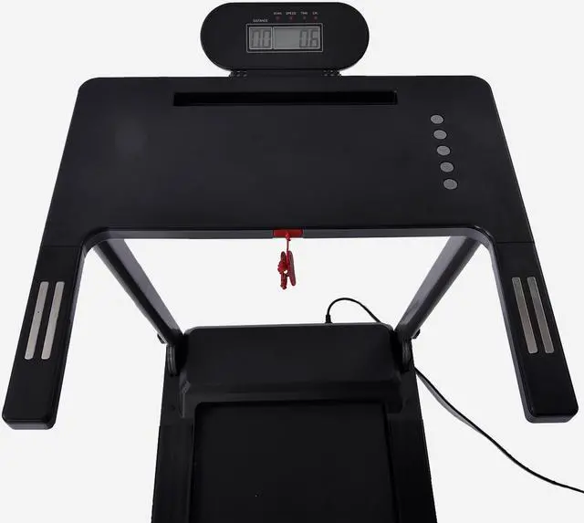 Alt view image 4 of 6 - Folding Treadmills with Desk for Home - Portable Electric Foldable Treadmill Machine for Running Walking Jogging 12 Preset Workout 265 LBS Weight Capacity