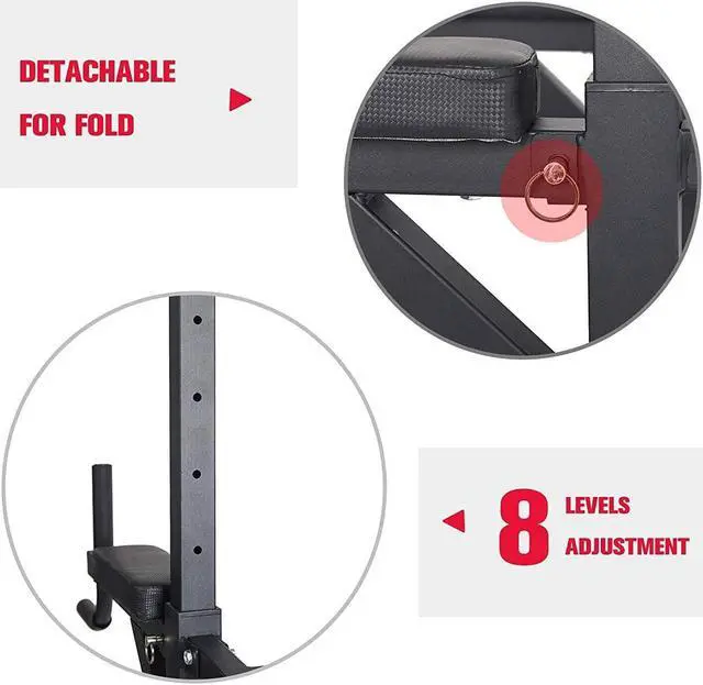 Alt view image 4 of 5 - Bosonshop Power Tower Adjustable Multi-Function Strength Training Dip Stand Workout Station Fitness Equipment for Home Gym