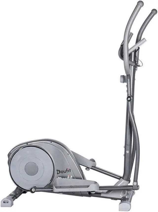 Alt view image 5 of 7 - Doufit EM-04 Elliptical Machine With 8 Adjustable Magnetic Resistances LCD Display&Tablet Holder Support Maximum Load Bearing 250lbs Quite Smooth Stable Fitness Steppers