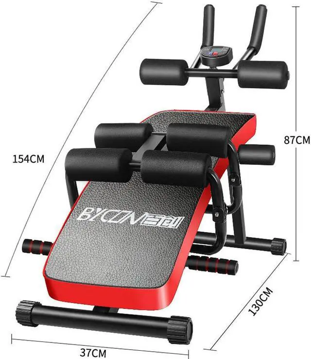 Alt view image 2 of 6 - KALOAD Adjustable Sit up Bench Abdominal Training Folding Dumbbell Stool Supine Board Home Fitness Equipment