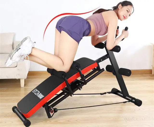 Alt view image 4 of 6 - KALOAD Adjustable Sit up Bench Abdominal Training Folding Dumbbell Stool Supine Board Home Fitness Equipment