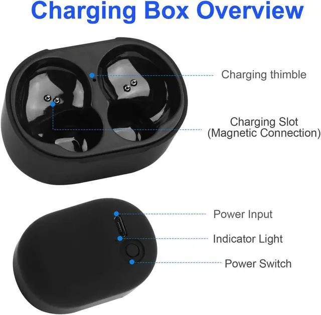 Alt view image 6 of 6 - TWS True Wireless V4.2 Earbuds IPX4 In-ear stereo Earphone Hands-free Deep Bass Earpiece