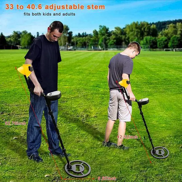 Alt view image 2 of 6 - 10inch Professional Metal Detector, Metal Detectors  New Metal Detector Discrimination Mode Waterproof LCD Metal Finder Treasures Seeking Tool with Shovel ,Bag ,Headphone And Head LampXH