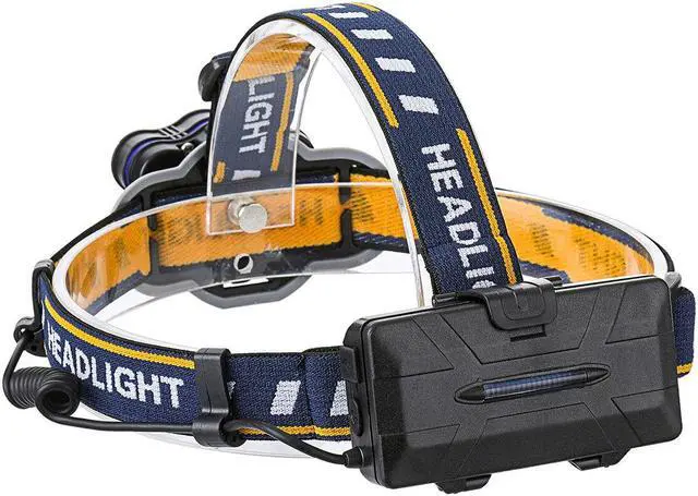 Alt view image 4 of 7 - OUTERDO 1200lm 6 LED Headlamp 8 Modes Waterproof USB Rechargeable Flashlight for Camping Fishing Cycling Electric Bike Electric Scooter