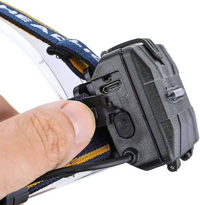 Alt view image 7 of 7 - OUTERDO 1200lm 6 LED Headlamp 8 Modes Waterproof USB Rechargeable Flashlight for Camping Fishing Cycling Electric Bike Electric Scooter