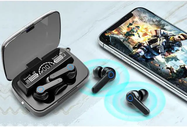Alt view image 6 of 6 - Waterproof Wireless Earbuds Bluetooth 5.1 True Wireless Bluetooth Headphones