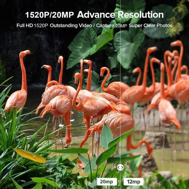 Alt view image 4 of 7 - Trail Hunting Camera with 1520P 20MP 120° Wide-Angle