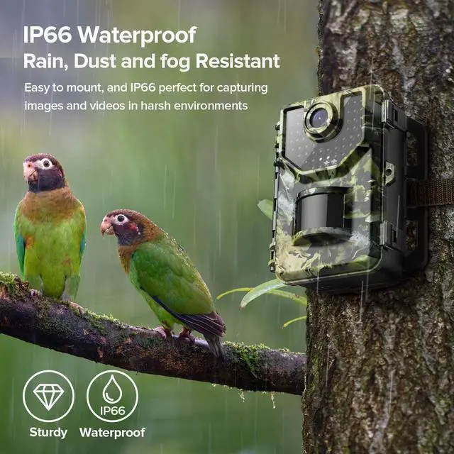 Alt view image 5 of 7 - Trail Hunting Camera with 1520P 20MP 120° Wide-Angle