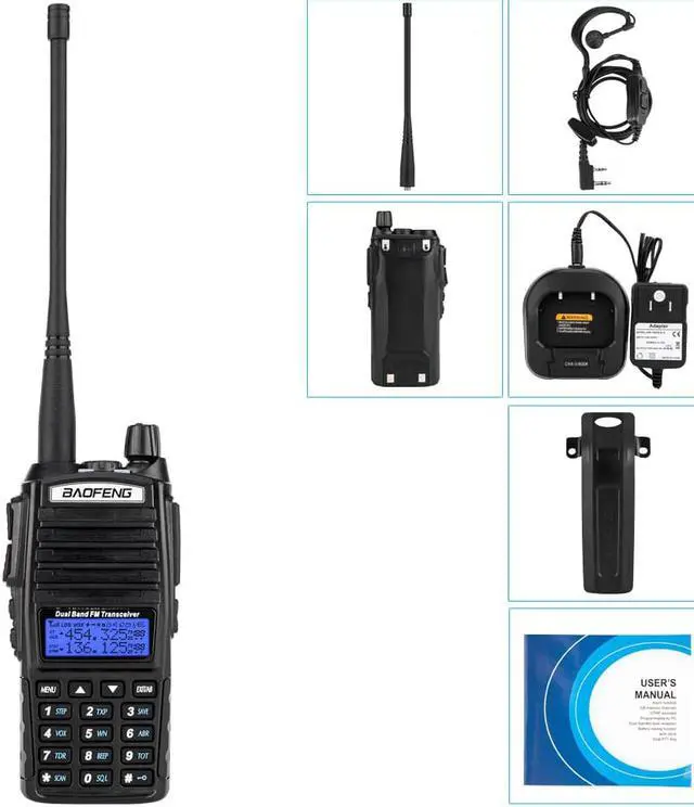 Main image of BaoFeng UV-82 Walkie Talkie Dual Band Two-Way Radio 136-174MHz VHF & 400-520MHz UHF