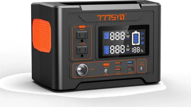 Main image of 300W Portable Power Station;  416Wh Large Capacity Battery Supply;  777SYD Solar Powered Generator with AC DC USB 3 Ports;  Lithium Battery Backup for RV Camping;  Emergency