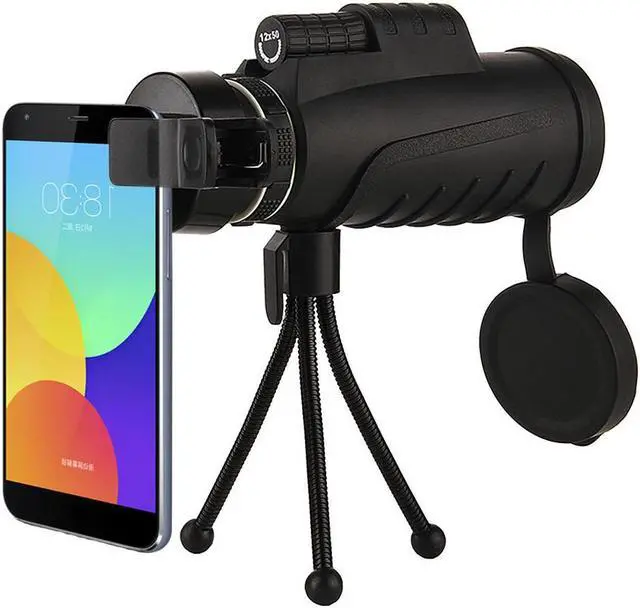 Alt view image 2 of 7 - IPRee® MNV-L2 12X50 BAK4 HD Optical Monocular Hunting Camping Telescope Night Vision With Tripod
