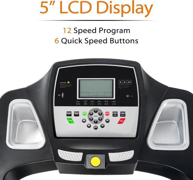 Alt view image 3 of 7 - Folding Electric Treadmill Motorized Running Machine with Manual Incline and Hydraulic Rod Mechanism