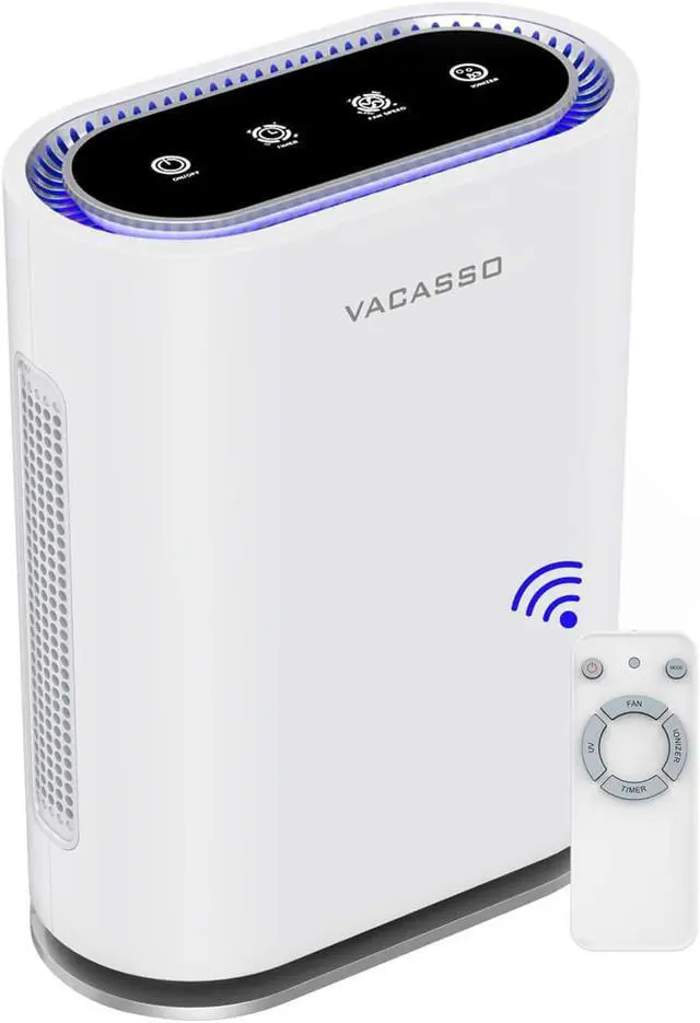 Main image of VACASSO GL-FS32 Hepa Air Purifier - VACASSO UV Light Sanitizer & Ionizer True HEPA Air Purifier for Home, Up to 540 sq ft Large Room