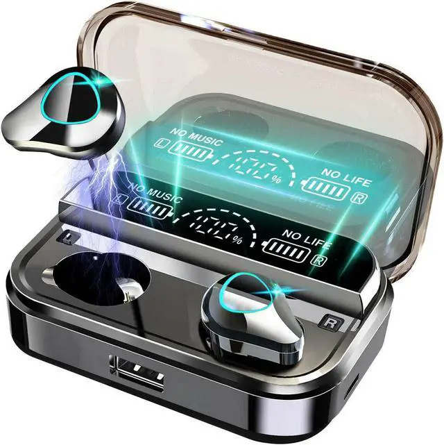 Alt view image 2 of 2 - TWS Wireless Earbuds Bluetooth 5.0 Waterproof Headset Headphones Bluetooth Earphones Sport Waterproof Headset